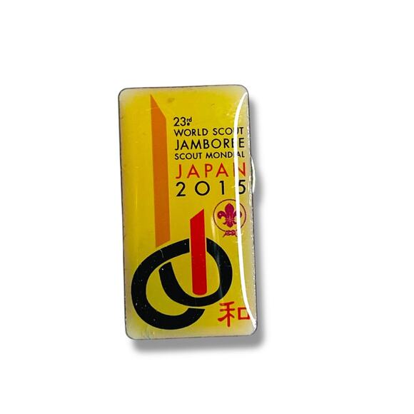 2015 Japan 23rd World Scout Jamboree Unity 1" Lapel Pin - Picture 2 of 5